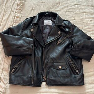 Zara faux leather jacket size 6
